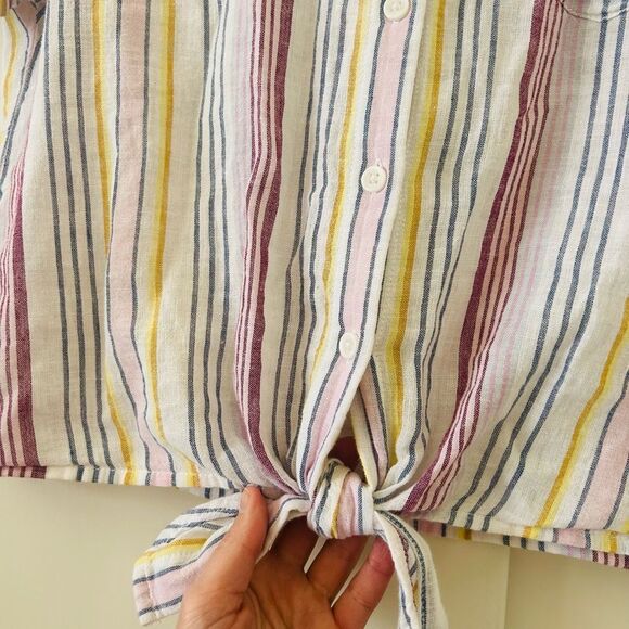 BeachLunchLounge Striped Button Down Shirt - Picture 4 of 8